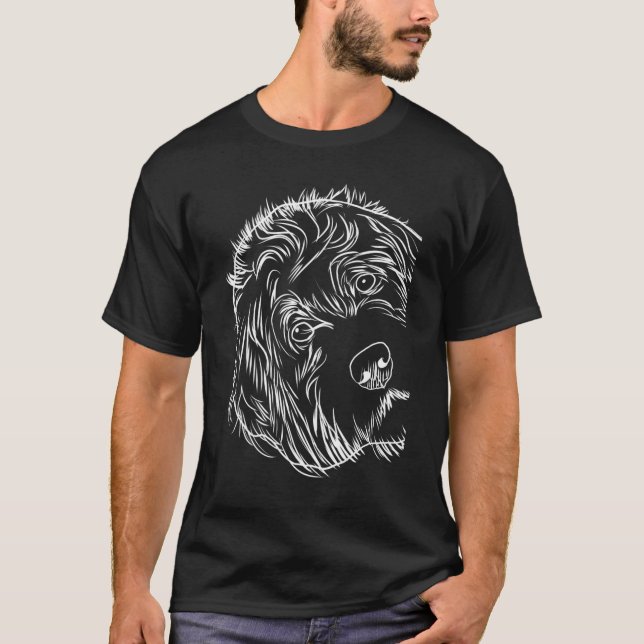 Funny Dog Labradoodle T-Shirt (Vorderseite)
