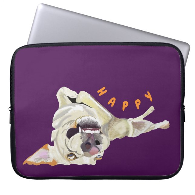 Funny Dog Laptop Case (Vorderseite)