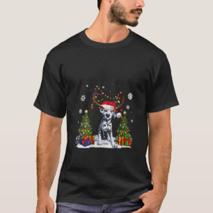 Funny Dog liebt Dalmatiner Weihnachtsmannmütze Ugl T-Shirt