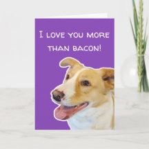 Funny Dog liebt Valentine's Day Card
