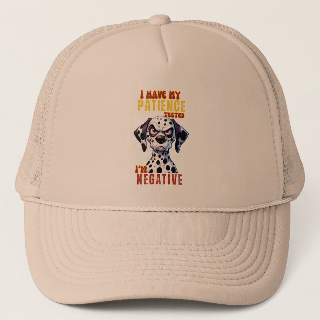 Funny Dog Lover Baseball & Trucker Hat - 'Patient Truckerkappe (Vorderseite)