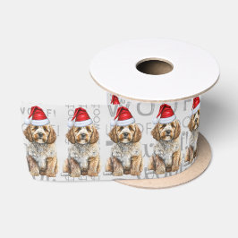 Funny Dog Lover Cockapoo Weihnachten Satinband