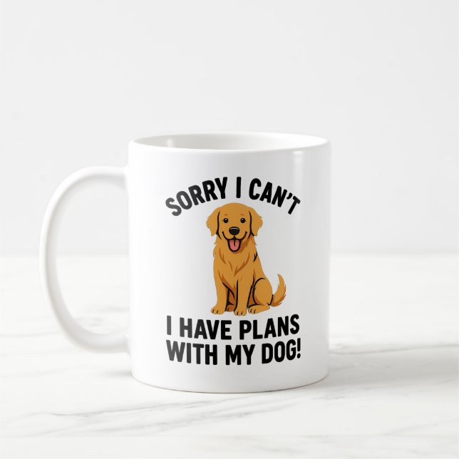 Funny Dog Lover Coffee Tasse - Haustier Geschenk (Links)