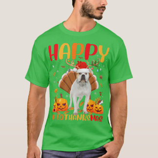 Funny Dog Lover Happy American Bulldog HelloDanke T-Shirt