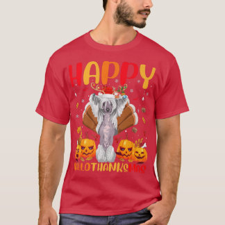 Funny Dog Lover Happy Chinese Crested Dog HelloTha T-Shirt