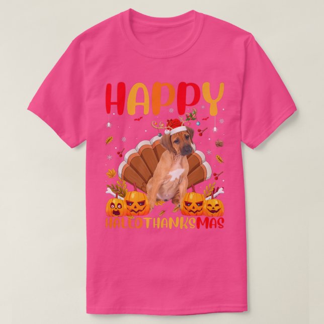 Funny Dog Lover Happy Rhodesian Ridgeback HelloTha T-Shirt (Design vorne)