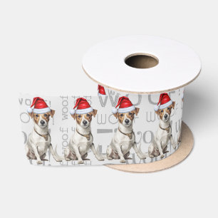 Funny Dog Lover Holiday Jack Russell Weihnachten Satinband