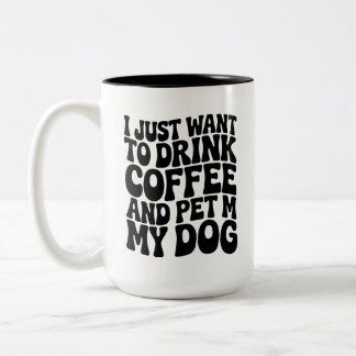 Funny Dog Lover Mug Dog Mom Zweifarbige Tasse