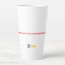 Funny Dog Lover Mug - I Work Hard For My Dog Coffe Milchtasse