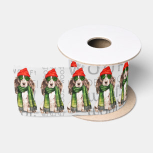 Funny Dog Lover Niedlich Cocker Spaniel Weihnachte Satinband