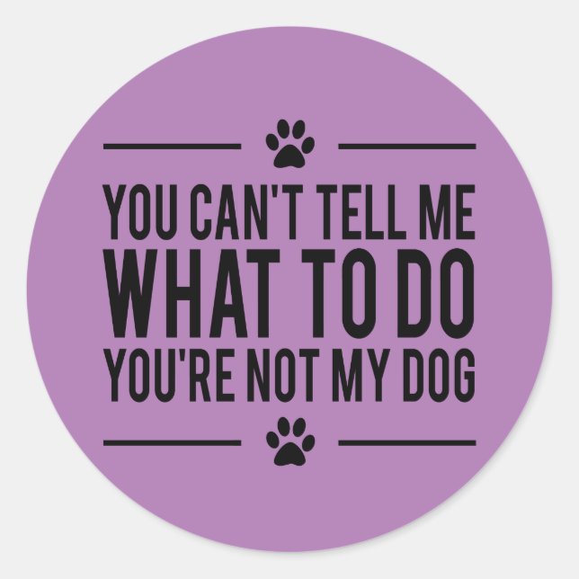Funny Dog Lover Stickers (Vorderseite)