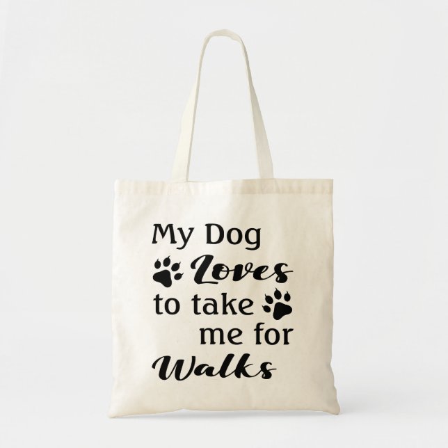 Funny Dog Lover's Tragetasche (Vorne)