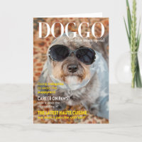 Funny Dog Magazine Style Geburtstag