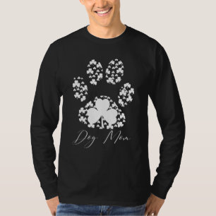 Funny Dog Mama Paw Kleeblatt St Patricks Day Funny T-Shirt