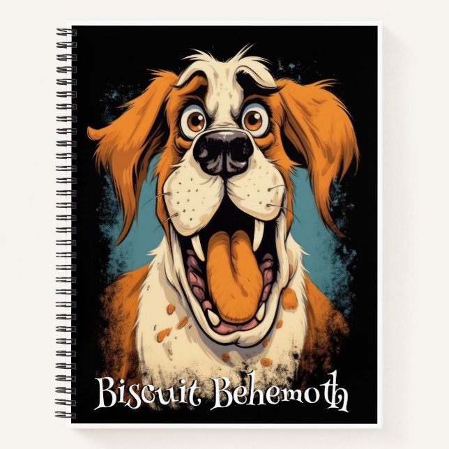 Funny Dog Monster: Biscuit Behemoth Notizbuch (Vorderseite)