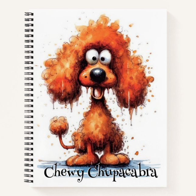 Funny Dog Monster: Chewy Chupacabra Notizbuch (Vorderseite)