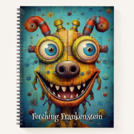 Funny Dog Monster: Frankenstein holt Notizbuch