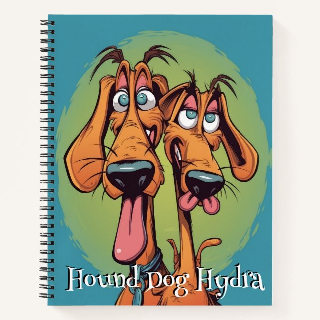 Funny Dog Monster: Houndog Hydra Notizbuch (Vorderseite)