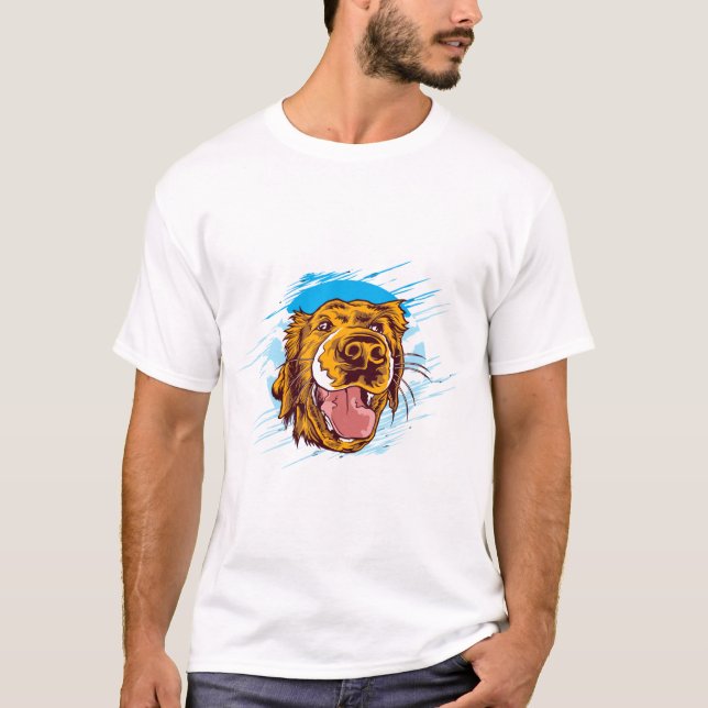 Funny Dog Niedlich T-Shirt (Vorderseite)