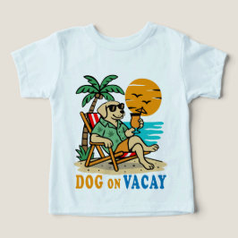 Funny Dog on Vacation T-Shirt | Cute Summer
