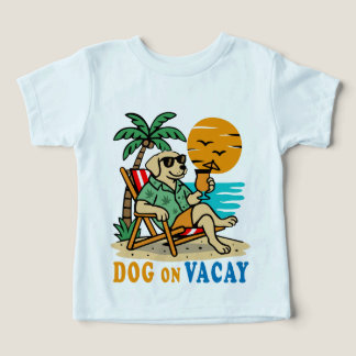 Funny Dog on Vacation T-Shirt | Cute Summer
