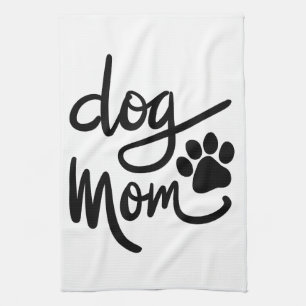 Funny Dog Paw Dog Mama Geschirrtuch