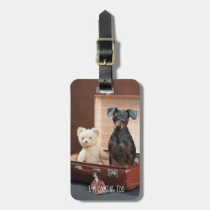 Funny Dog Personalisiert Luggage TAG Gepäckanhänger