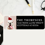Funny Dog Picture Christmas Card Rücksendeadresse<br><div class="desc">Fügen Sie mit unseren Funny Dog Picture Christmas Card Rücksendeadressen-Aufklebern eine Touch Peitsche zu Ihren Feiertagsgrüssen hinzu. Diese individuellen Porträtaufkleber für Haustiere sind der perfekte Weg, Ihre Umschläge mit festlichem Beifall zu versehen und Ihren geliebten Furry-Freund zu präsentieren. Laden Sie sich einfach ein Foto Ihres Hundes hoch, und wir erstellen...</div>