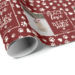 Funny Dog Picture Personalize Red Christmas Foto Geschenkpapier<br><div class="desc">Machen Sie Ihre Urlaubsgeschenke noch unvergesslicher mit unserem Funny Dog Picture Personalize Dunkelrot Weihnachten Foto Wrapping Paper. Dieses einzigartige Geschenkpapier lasse Ihnen, das unglaublich witzig Foto Ihres Haustieres in ein individuelles Design zu verwandeln. Es ist perfekt für jeden Hundefreund, der sich auf der Suche nach einem gelungenen Urlaub vergnügen möchte....</div>