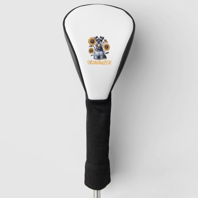 Funny Dog Schnauzer Golf Headcover (Vorderseite)