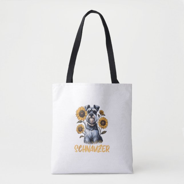 Funny Dog Schnauzer Tasche (Vorderseite)
