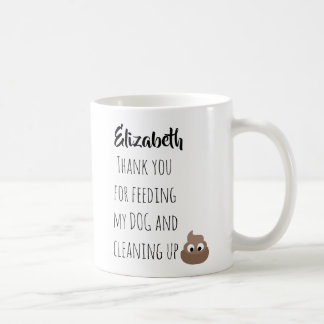 Funny Dog Sitter Vielen Dank für GEKACKT Haustiere Kaffeetasse