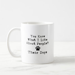 Funny Dog Spaß Modernes Zitat Kaffeetasse
