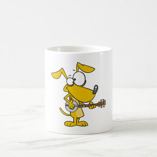 Funny Dog spielt Banjo Music Kaffeetasse