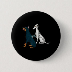 Funny Dog Tattoo Lovers Tattoos Button