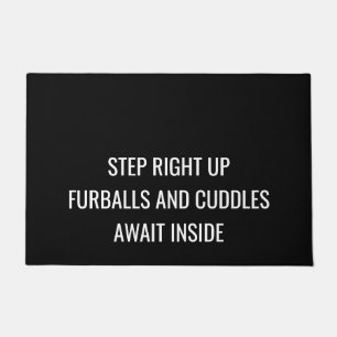 Funny Dog Treten Sie gleich hoch! Furbälle und K Fußmatte