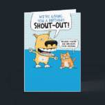 Funny Dog und Cat Birthday Shout Karte<br><div class="desc">Hier ist eine lustige Geburtstagskarte mit einem Hund und einer Katze, die einen großen Geburtstag schmeißen (weil der Empfänger schwer zu hören sein könnte). Danke für die Auswahl dieses originalen Designs von © Chuck Ingwersen und die Unterstützung für mich - ein unabhängiger Künstler! Ich schreibe jeden Tag Cartoon auf Instagram:...</div>