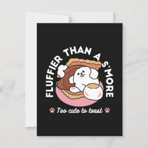 Funny Dog und S’more Design - Kawaii Pet Lover Pub Postkarte