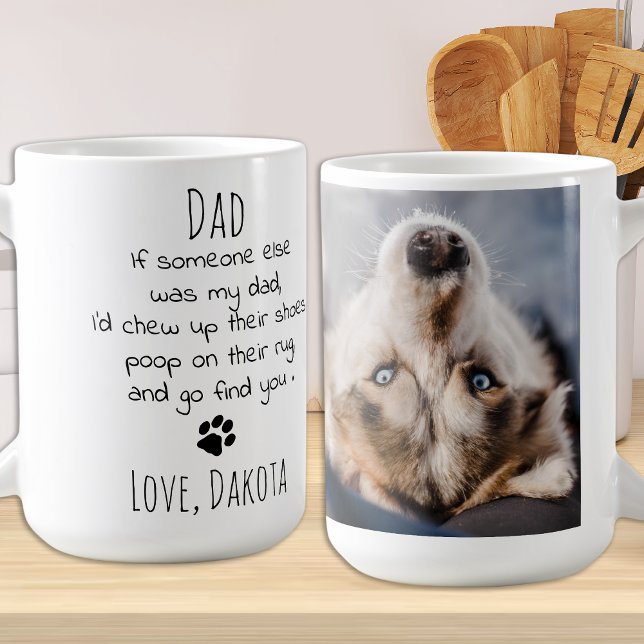 Funny Dog Vater Personalisiertes Haustier Foto Kaf Kaffeetasse (Von Creator hochgeladen)