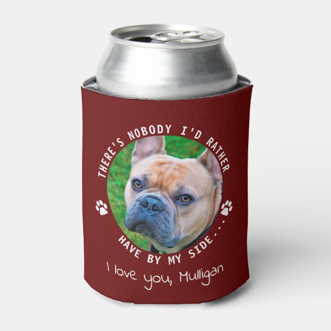 Funny Dog Vater Personalisiertes Haustier Foto Vat Dosenkühler (Kanne Vorderseite)