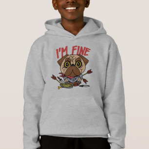 Funny Dog Warrior Hoodie
