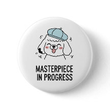 Funny Dog Zitat Poodle Masterpiece Design Kunst