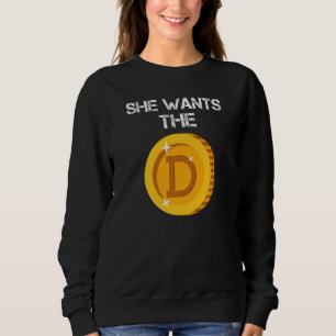 Funny Doge Coin Meme Dirty Joke Hodl Doge Sie Woll Sweatshirt