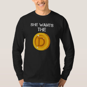 Funny Doge Coin Meme Dirty Joke Hodl Doge Sie Woll T-Shirt