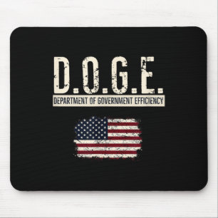 Funny Doge Department of Government Efficiency Mousepad