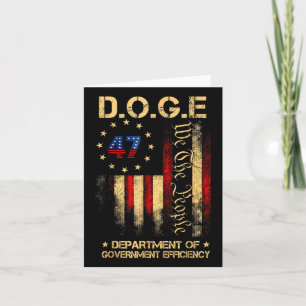 Funny Doge Department of Government Efficiency T-S Karte