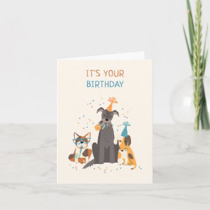 Funny Dogs Party Karte