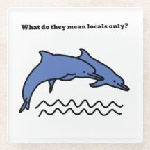 Funny Dolphin Ocean Liebe Waves Untersetzer