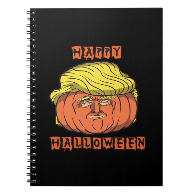 Funny Donald Pumpkin Halloween Notizblock (Vorderseite)