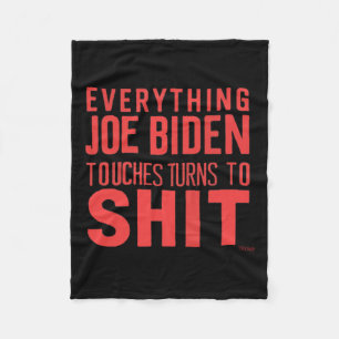 Funny Donald Trump 2024 Alles Joe Biden Touch Fleecedecke
